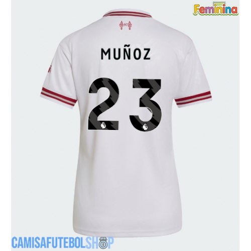Camisa de time de futebol Liverpool Victor Munoz #23 Replicas 2º Equipamento Feminina 2026-27 Manga Curta